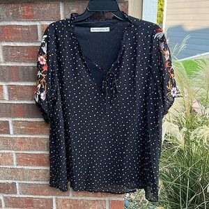 Rusttydustty Ladies 1X Poly sheer Black Fall Top